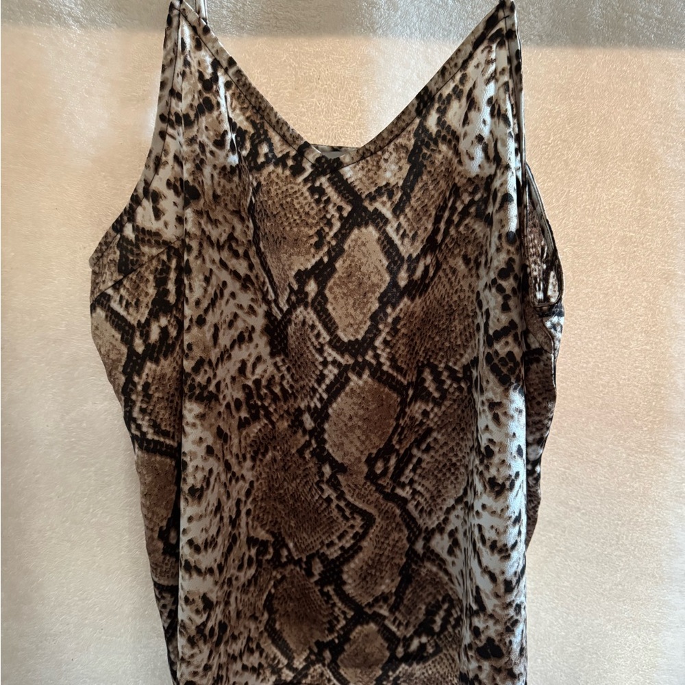 Snake print cami